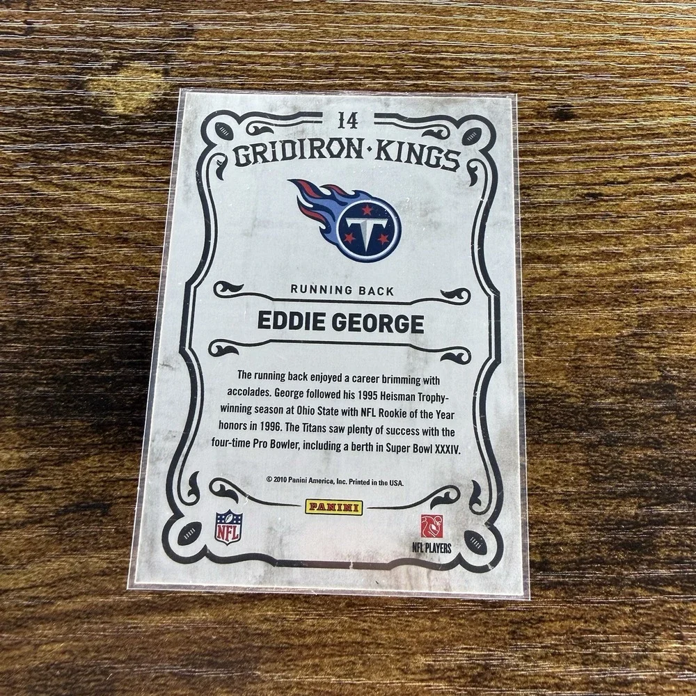 2010 Panini Threads - Pro Gridiron Kings Eddie George #14
